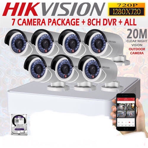 TURBO HD 2MP -1080P CCTV 7 CAMERA PACKAGE