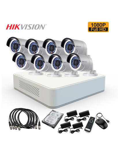 TURBO HD 2MP -1080P CCTV 8 CAMERA PACKAGE