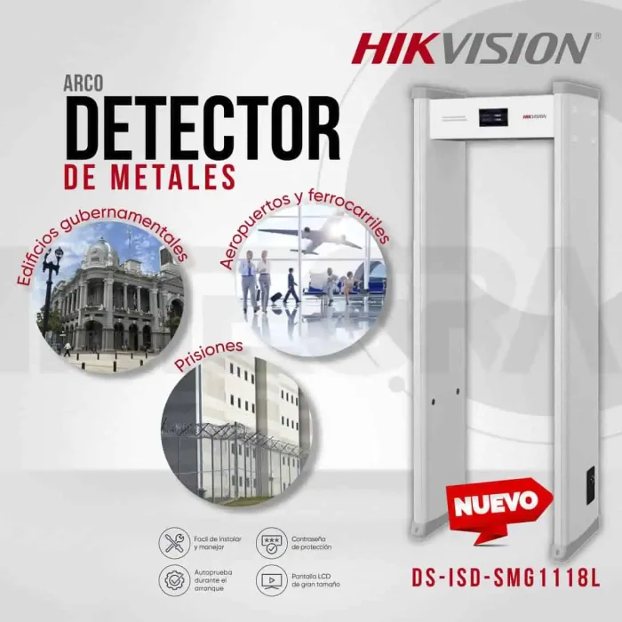 Hikvision Walk-Through Metal Detector ISD-SMG1118L 18 Zone