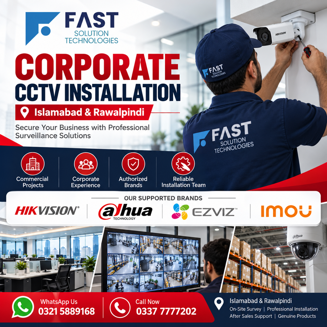 Corporate CCTV Installation Islamabad Rawalpindi