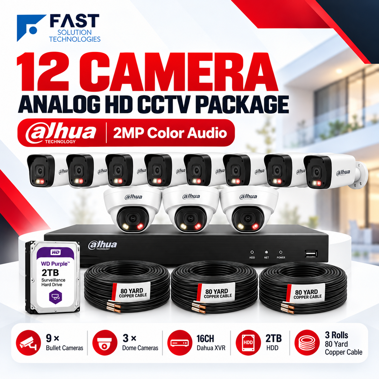 DAHUA 12 CAMERA ANALOG HD CCTV CAMERAS PACKAGE DAHUA 12 CAMERA ANALOG HD CCTV CAMERAS PACKAGE