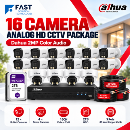 DAHUA 16 CAMERA ANALOG HD CCTV CAMERAS PACKAGE